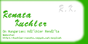 renata kuchler business card
